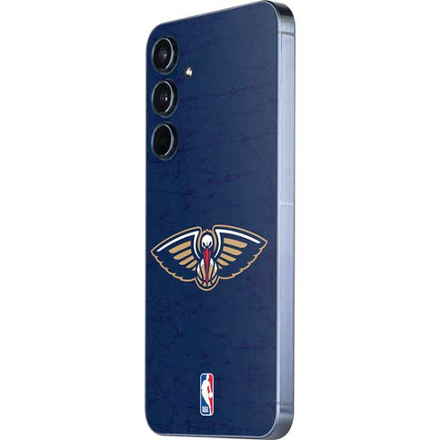 NBA New Orleans Pelicans Distressed Galaxy A35 5G Skin